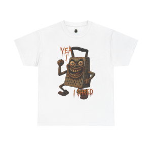 Yea I Shred – Evil Cheese Grater Funny Horror T-Shirt